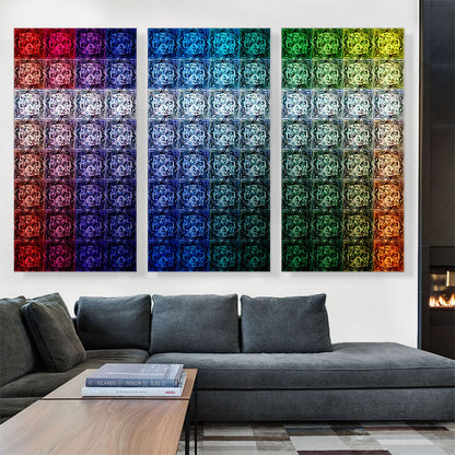 Rainbow Color Gay Grid Jewel Pixel