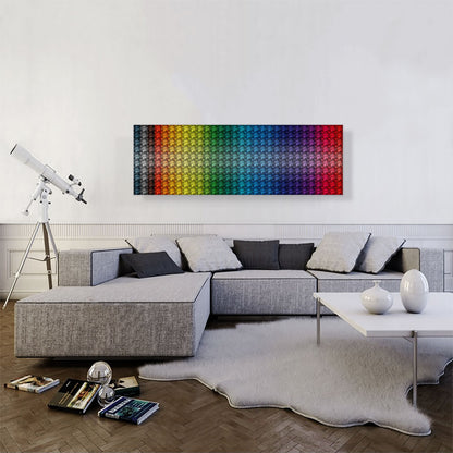 Rainbow Gay Color Grid Jewel Pixel