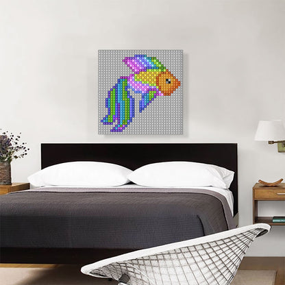 Rainbow Goldfish Aquarium Fish Jewel Pixel