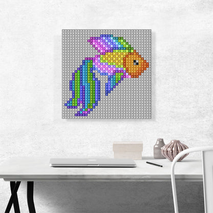 Rainbow Goldfish Aquarium Fish Jewel Pixel