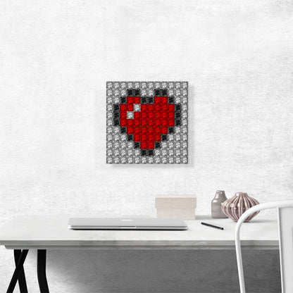 Red Love Heart Jewel Pixel
