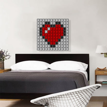 Red Love Heart Jewel Pixel