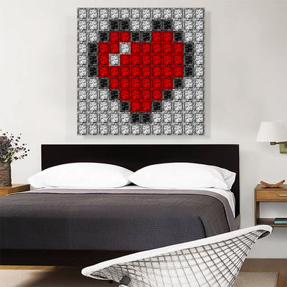 Red Love Heart Jewel Pixel