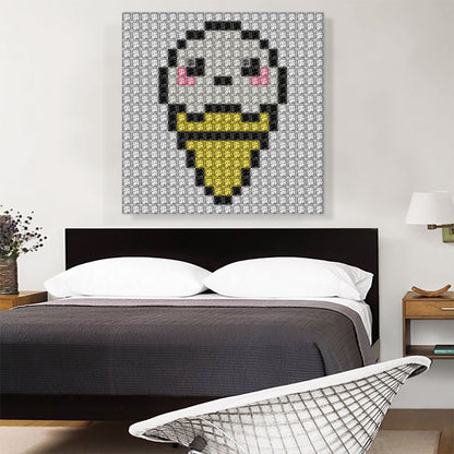 Vanilla Ice Cream Cone Shop Jewel Pixel