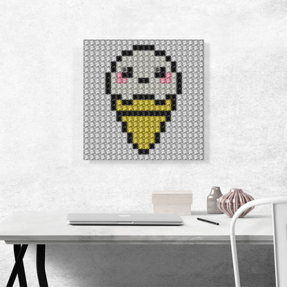 Vanilla Ice Cream Cone Shop Jewel Pixel