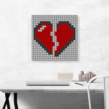 Broken Heart Emoticon Love Lovers Jewel Pixel
