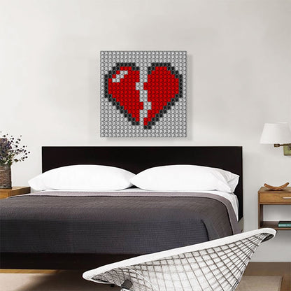 Broken Heart Emoticon Love Lovers Jewel Pixel