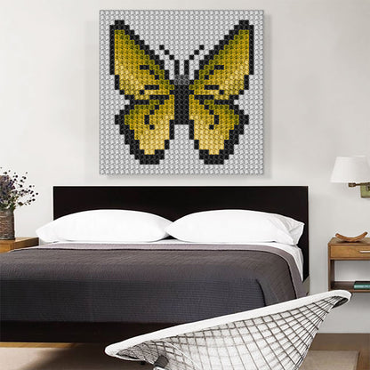 Yellow Butterfly Wings Jewel Pixel