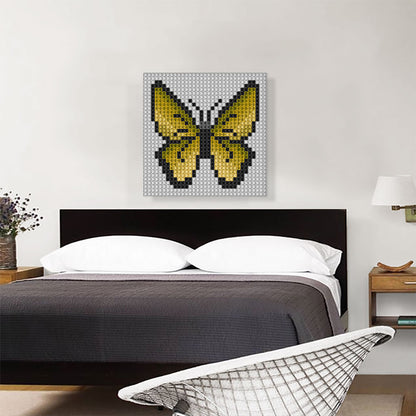 Yellow Butterfly Wings Jewel Pixel