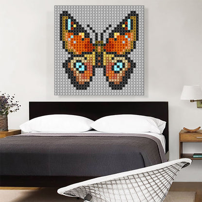 Brown Butterfly Wings Jewel Pixel