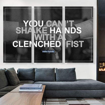 Can’t Shake Hands with Clenched Fist Peace