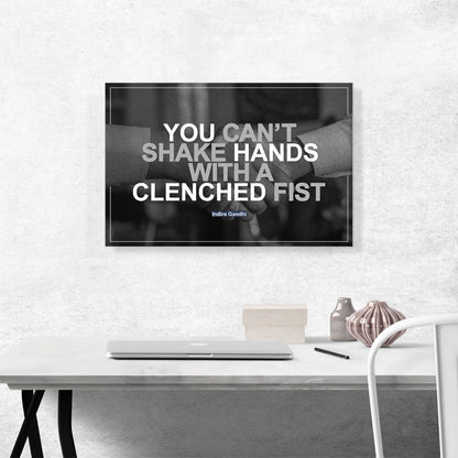 Can’t Shake Hands with Clenched Fist Peace