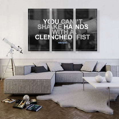 Can’t Shake Hands with Clenched Fist Peace