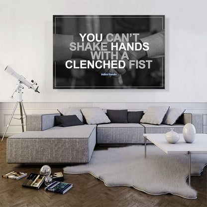 Can’t Shake Hands with Clenched Fist Peace