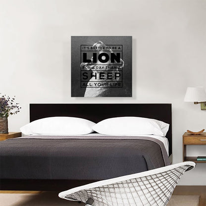 It’s Better to Be Lion Than Sheep Motivational