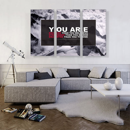 You Are Braver Stronger Smarter Motivational