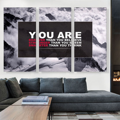 You Are Braver Stronger Smarter Motivational