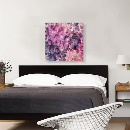 Pink Purple Petals Modern Square