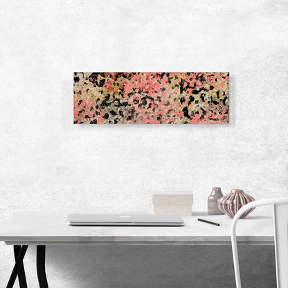 Pink Tan Black Olive Modern Panoramic