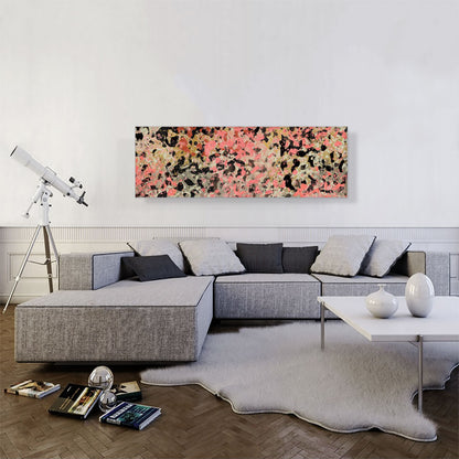 Pink Tan Black Olive Modern Panoramic
