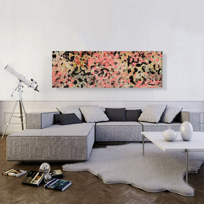 Pink Tan Black Olive Modern Panoramic