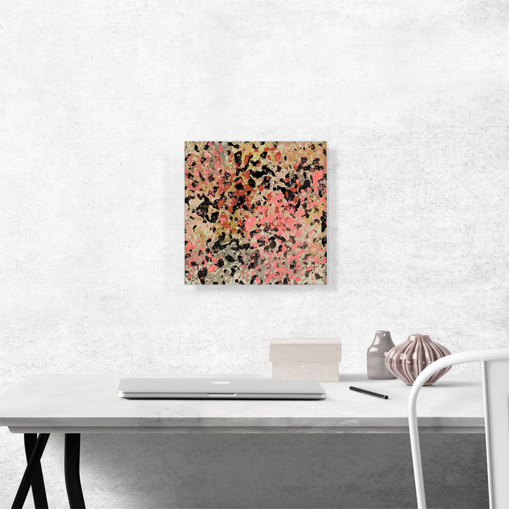 Pink Tan Black Olive Modern Square
