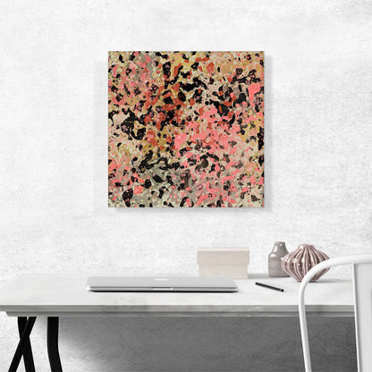 Pink Tan Black Olive Modern Square