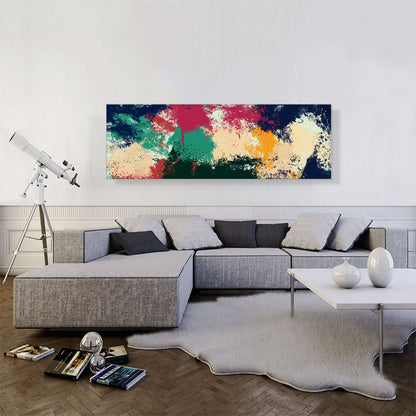 Pink Tan Green Black Modern Panoramic
