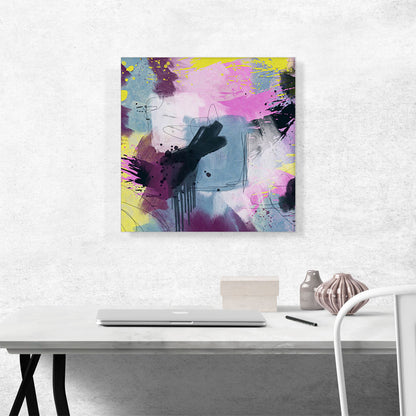 Pink Yellow Teal Purple Modern Square