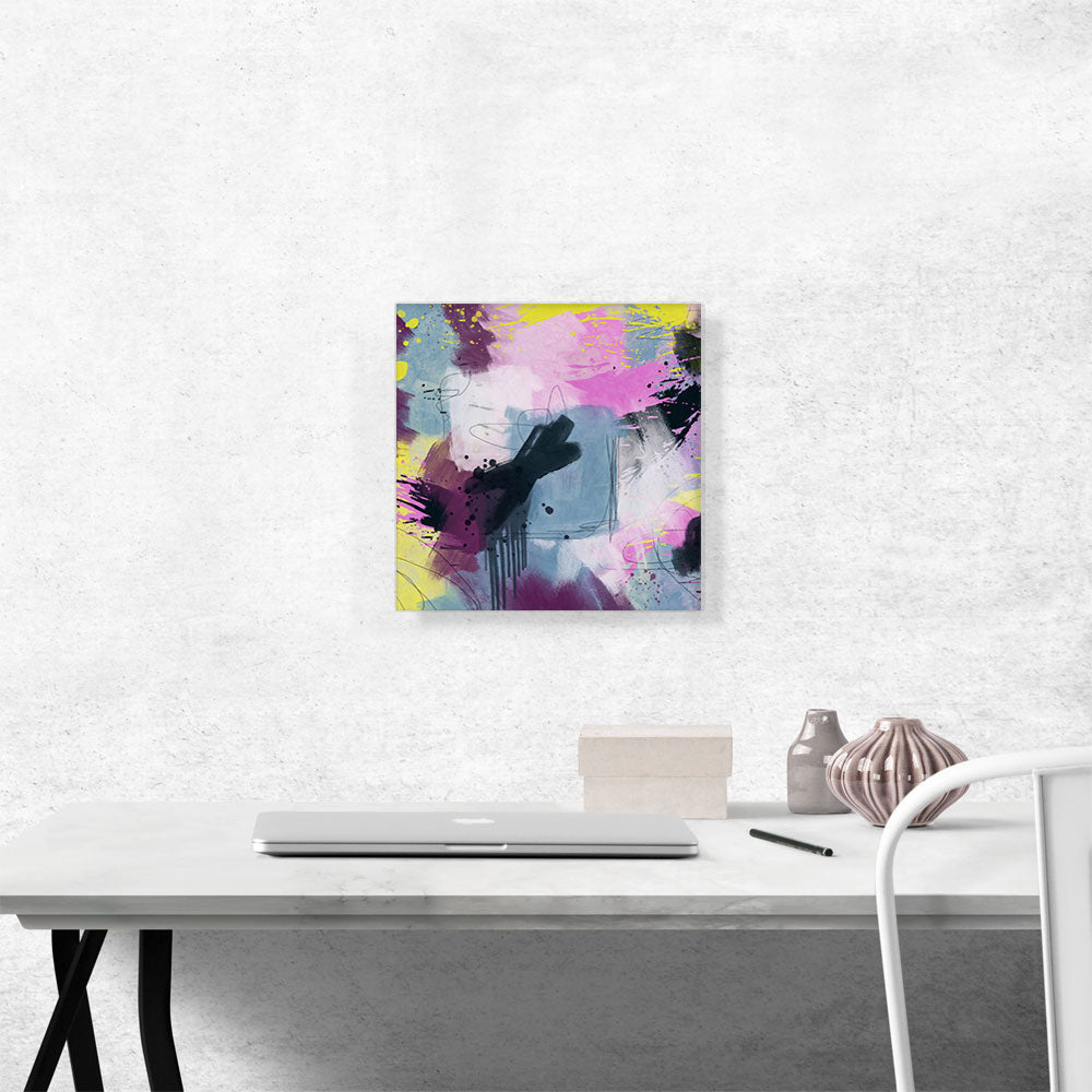 Pink Yellow Teal Purple Modern Square