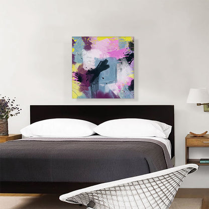 Pink Yellow Teal Purple Modern Square
