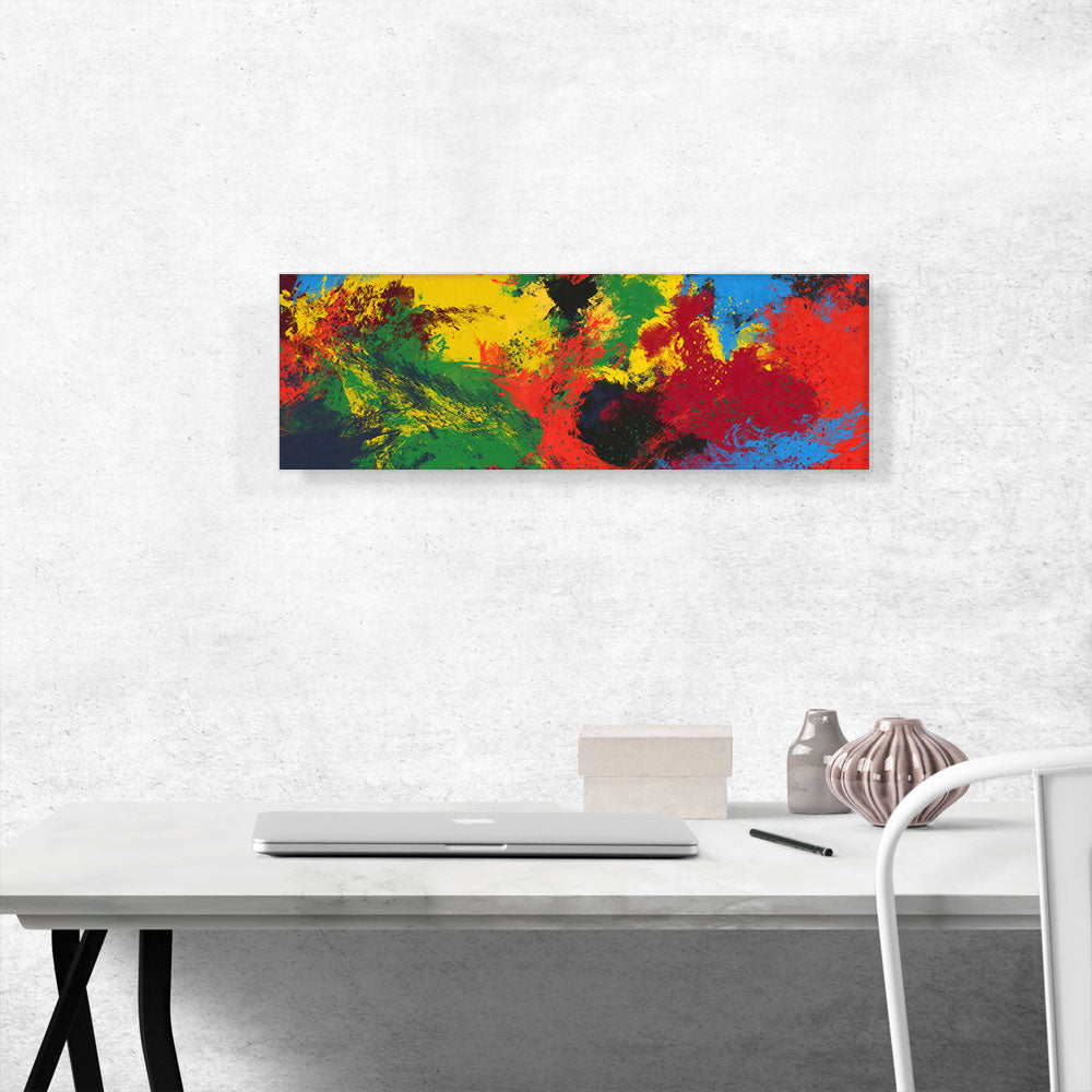 Red Yellow Blue Green Modern Panoramic