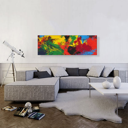 Red Yellow Blue Green Modern Panoramic