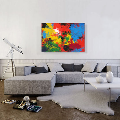 Red Yellow Blue Green Modern Rectangle
