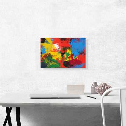 Red Yellow Blue Green Modern Rectangle