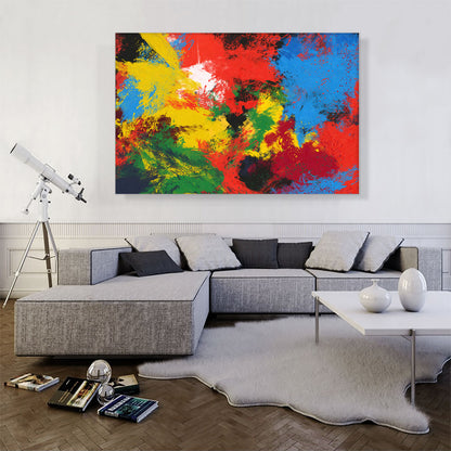 Red Yellow Blue Green Modern Rectangle