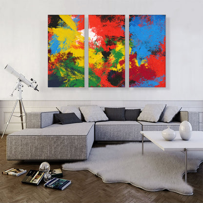 Red Yellow Blue Green Modern Rectangle