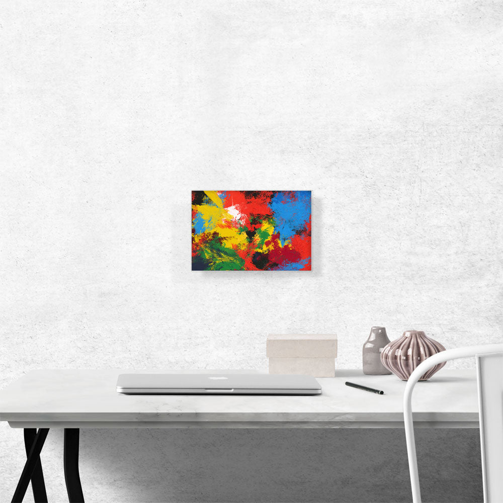 Red Yellow Blue Green Modern Rectangle