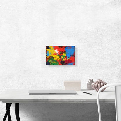 Red Yellow Blue Green Modern Rectangle