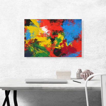 Red Yellow Blue Green Modern Rectangle