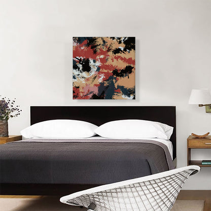 Tan Gray Burgundy Peach Modern
