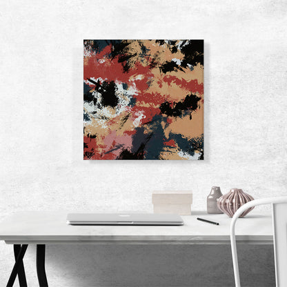 Tan Gray Burgundy Peach Modern