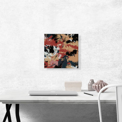 Tan Gray Burgundy Peach Modern