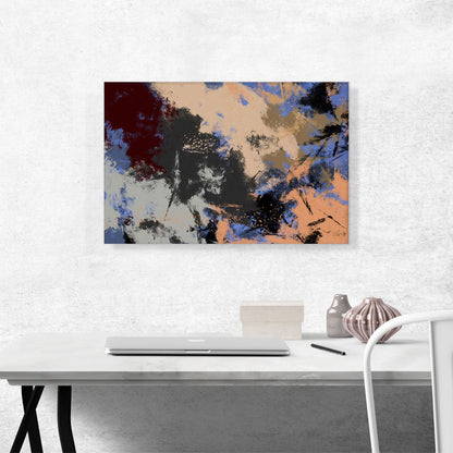 Tan Peach Purple Gray Modern
