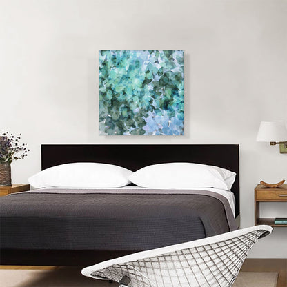 Teal Blue Green Petals Modern