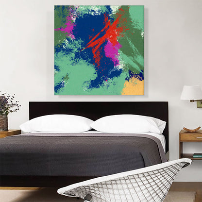 Teal Blue Red Purple Modern