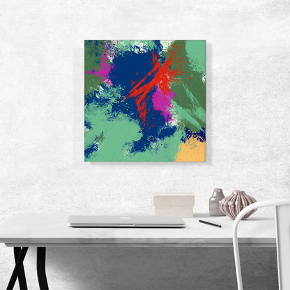Teal Blue Red Purple Modern