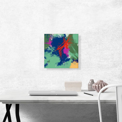 Teal Blue Red Purple Modern