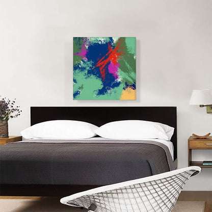 Teal Blue Red Purple Modern