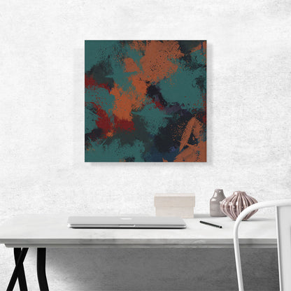 Teal Orange Maroon Modern